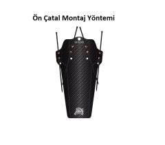 Enlee BF-50 Bike Fender Taşınabilir Mtb Carbon Desenli Çamurluk