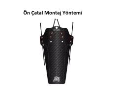 Enlee BF-50 Bike Fender Taşınabilir Mtb Kuru Kafa Desenli Çamurluk