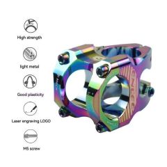 Enlee Alüminyum Kırmızı 31.8 35mm Kısa Gidon Boğazı