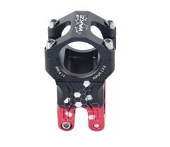 Wake Alüminyum Siyah / Kırmızı 31.8 50mm Kısa Gidon Boğazı