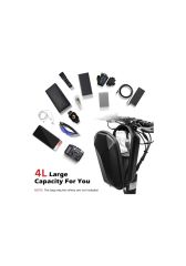 Lacco 4 Litre Elektrikli Scooter Çantası Siyah