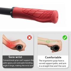 Crosssell Avuç İçi Destekli Ergonomik Scooter / Bisiklet Elcik Mavi