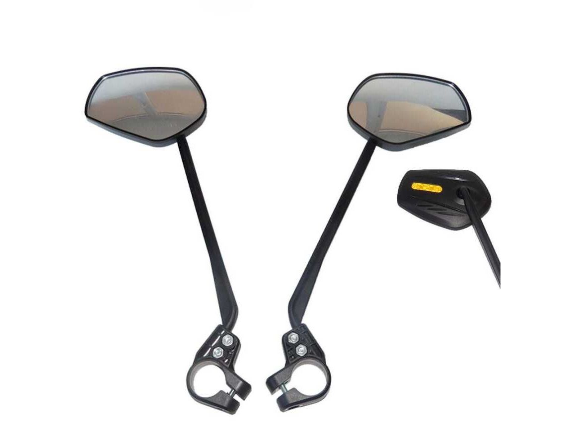 Lexis Clip 103 Universal Optik Dış Bükey Geniş Açılı Bisiklet / E-Bike / E-Scooter / Atv / Motosiklet Aynası