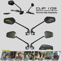 Lexis Clip 103 Universal Optik Dış Bükey Geniş Açılı Bisiklet / E-Bike / E-Scooter / Atv / Motosiklet Aynası
